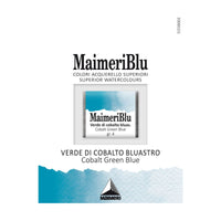 MAIMERI Blu Aquarellfarben Näpfchen 1,5 ml – Kobaltgrünblau