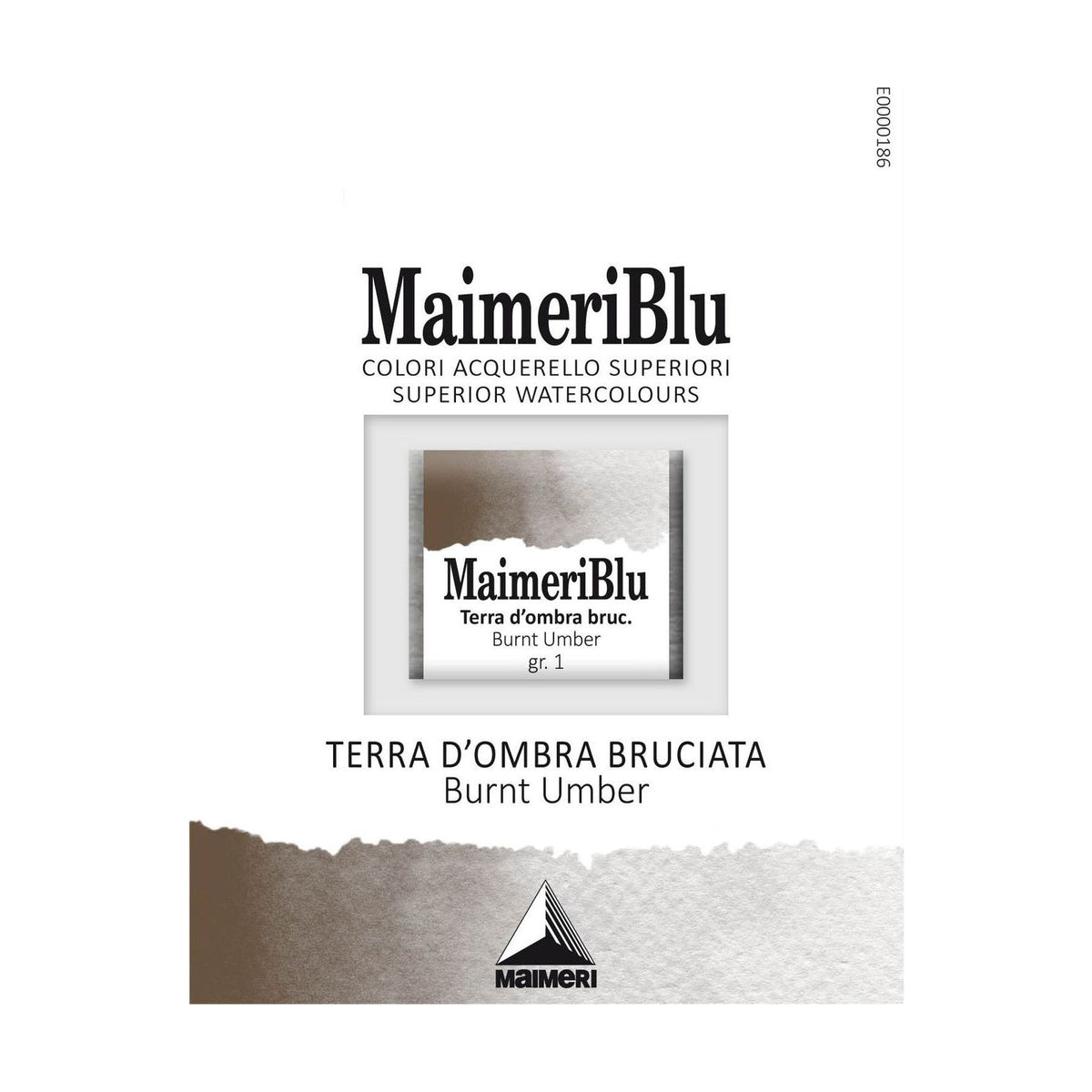 MAIMERI Blu Aquarellfarben Näpfchen 1,5 ml – Umbra gebrannt