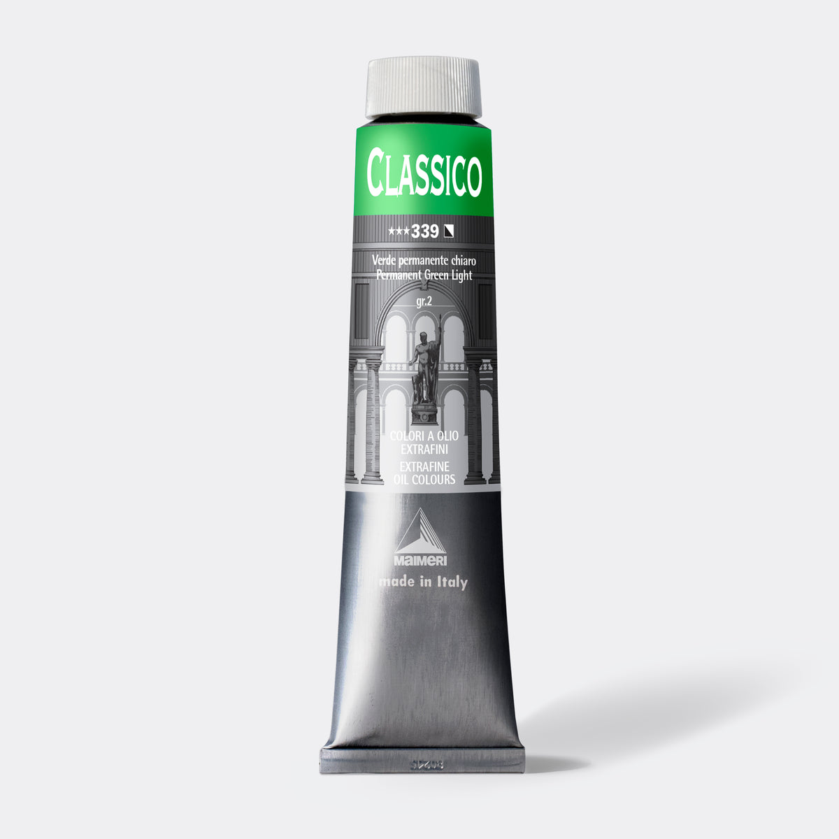 Feine Ölfarbe Maimeri Classico 200 ml – Permanentgrün Hell