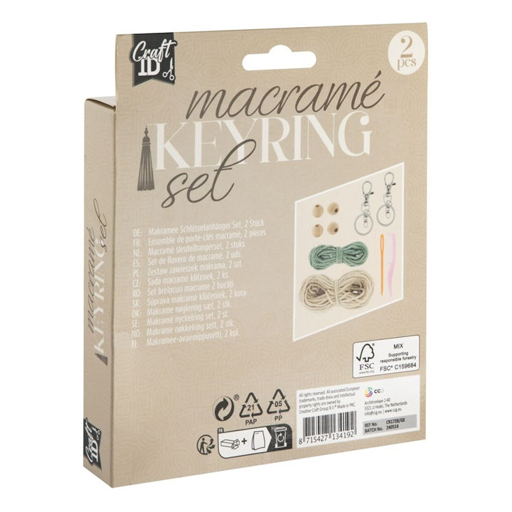 Makramee-Schlüsselanhänger-Bastelset — Bild 1