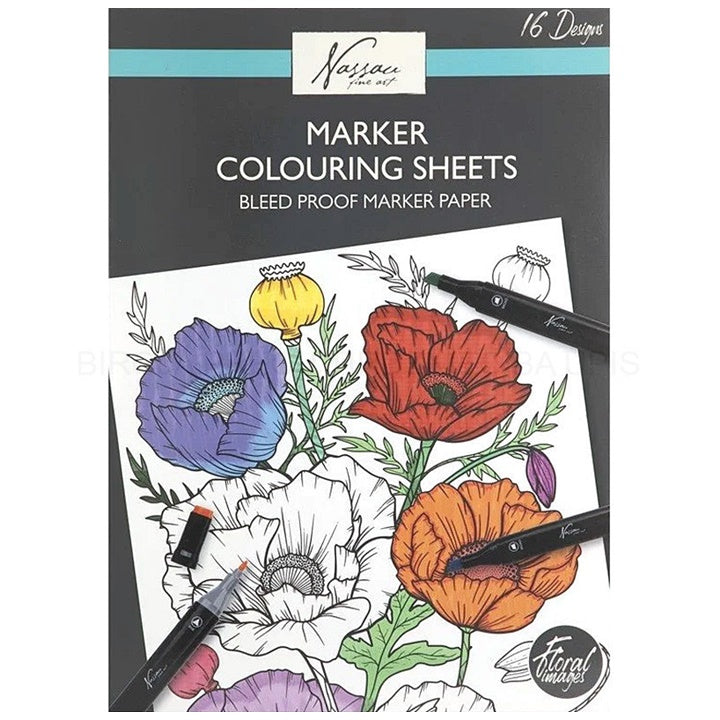 Malbuch Blumen für Marker-Zeichnung — Bild 3