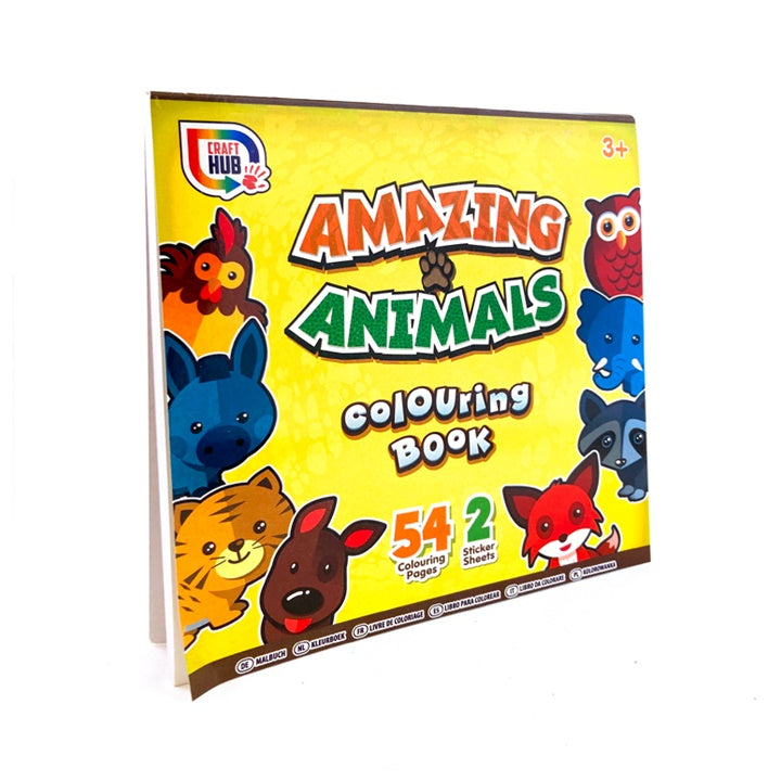 Malbuch mit Aufklebern | Erstaunliche Tiere — Bild 3