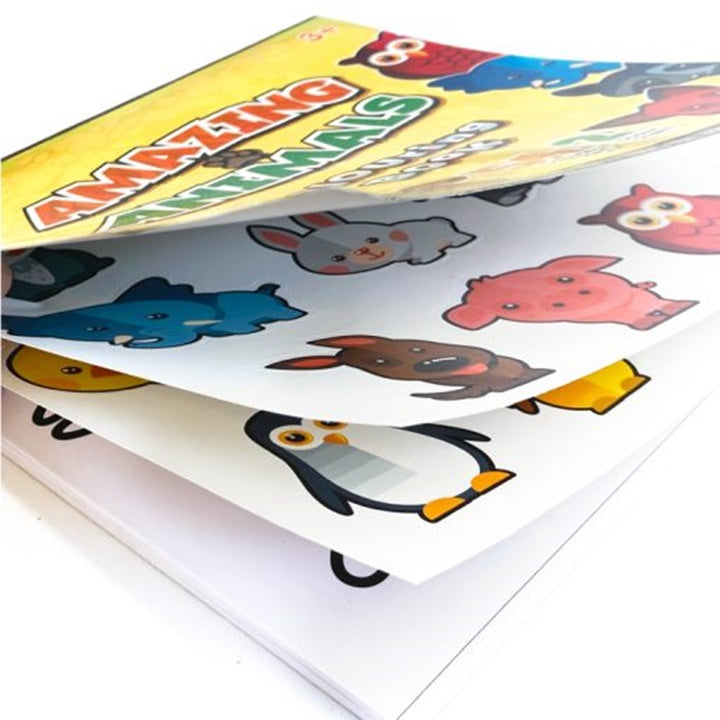 Malbuch mit Aufklebern | Erstaunliche Tiere — Bild 4