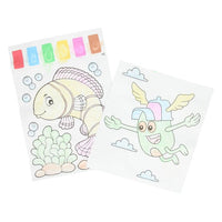 Malen mit Wasser Kit 10 Blätter + 2 Pinsel — Bild 7