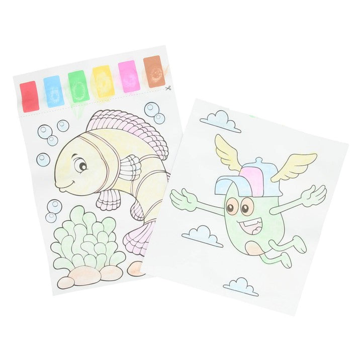 Malen mit Wasser Kit 10 Blätter + 2 Pinsel — Bild 7