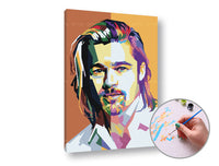 Malen nach Zahlen BRAD PITT | Schwierigkeitsgrad: leicht — Bild 5