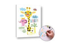 Malen nach Zahlen Set HELLO BABY für kreative Entspannung | ARTMIE
