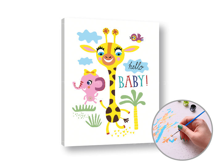 Malen nach Zahlen HELLO BABY | Schwierigkeitsgrad: leicht — Bild 5