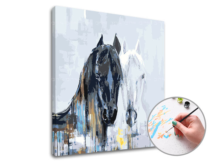 Malen nach Zahlen HORSE MAJESTY | Schwierigkeitsgrad: leicht — Bild 1