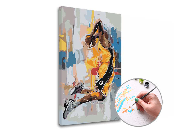 Malen nach Zahlen KOBE BRYANT MEMORY | niedriger Schwierigkeitsgrad — Bild 1