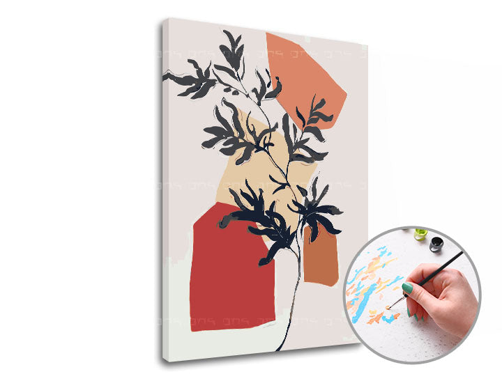 Malen nach Zahlen Set LINE OF NATURE mit Leinwand | ARTMIE