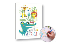 Malen nach Zahlen LITTLE AFRICA | niedriger Schwierigkeitsgrad — Bild 1