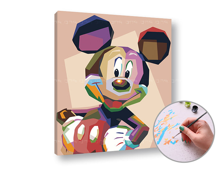 Malen nach Zahlen MICKEY MOUSE | Schwierigkeitsgrad: leicht — Bild 5
