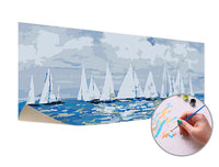 Malen nach Zahlen PLATES ON THE HORIZON – ohne Rahmen