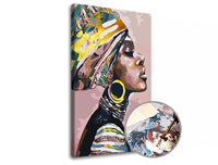 Malen nach Zahlen PREMIUM GOLD - Frau mit Turban — Bild 1