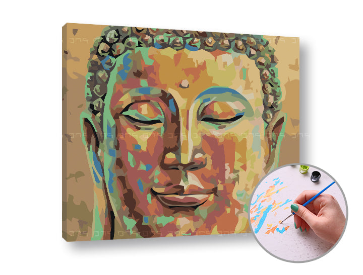 Malen nach Zahlen SCHLAFENDER BUDDHA | leichtes Level — Bild 5