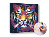 Malen nach Zahlen TIGER JUNGLE | niedriger Schwierigkeitsgrad — Bild 5