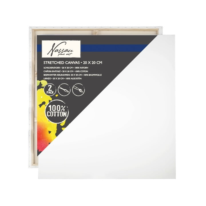Malerei Leinwand Hobby Nassau 20x20 cm - 2 Stück — Bild 2
