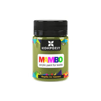 MAMBO Acrylfarbe für Textil und Leder 50 ml | verschiedene Farbtöne - Oliv