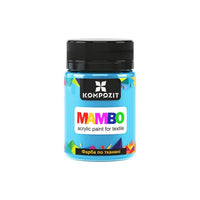 MAMBO Acrylfarbe für Textil und Leder 50 ml | verschiedene Farbtöne - Blau
