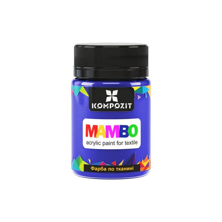MAMBO Acrylfarbe für Textil und Leder 50 ml | verschiedene Farbtöne - Hellviolett