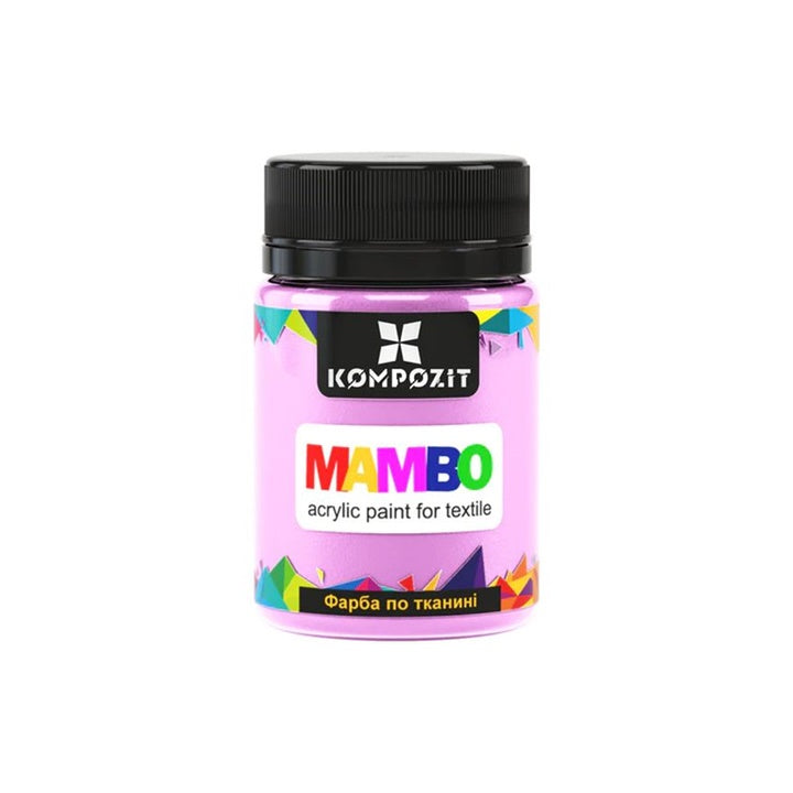 MAMBO Acrylfarbe für Textil und Leder 50 ml | verschiedene Farbtöne - Rosa