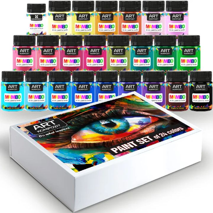 MAMBO Acrylfarben-Set für Textilien und Leder — Bild 8