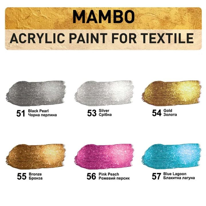MAMBO Metallic-Farbset für Textilien und Leder — Bild 9