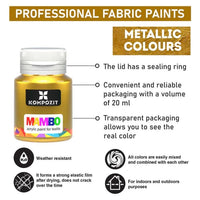 MAMBO Metallic-Farbset für Textilien und Leder — Bild 10