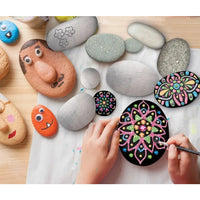 Mandala Rock Painting Kit - 3 Steine &amp; Glitzerfarben — Bild 2