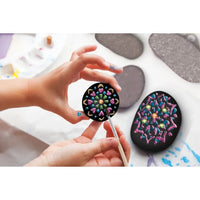 Mandala Rock Painting Kit - 3 Steine &amp; Glitzerfarben — Bild 3