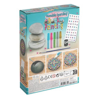 Mandala Rock Painting Kit - 3 Steine &amp; Glitzerfarben — Bild 6