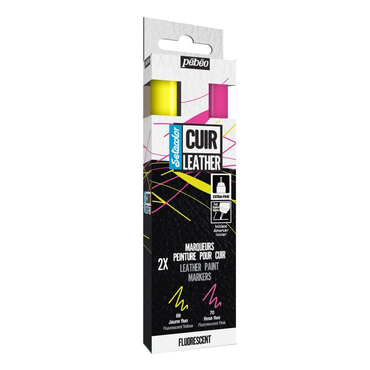 Marker für Leder Pebeo Setacolor - fluoreszierend 2er Set — Bild 1