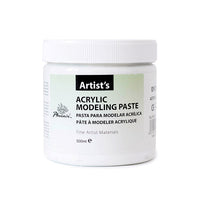 Phoenix matte Acryl-Modellierpaste, 500 ml, mit extra-dicker Konsistenz für 3D-Strukturen mit Acrylfarben.