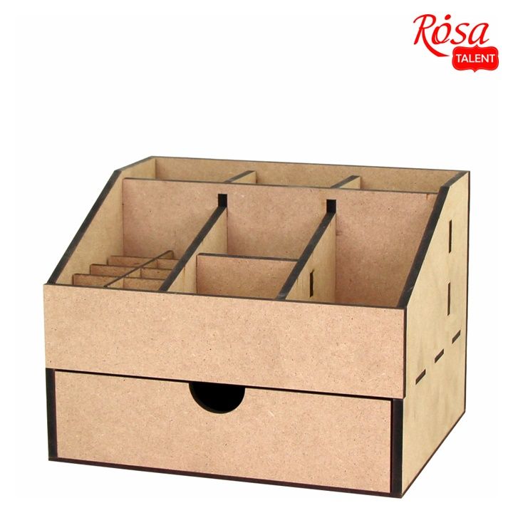 MDF-Organizer mit 1 Schublade ROSA TALENT 22,5x18x16,5 cm — Bild 3