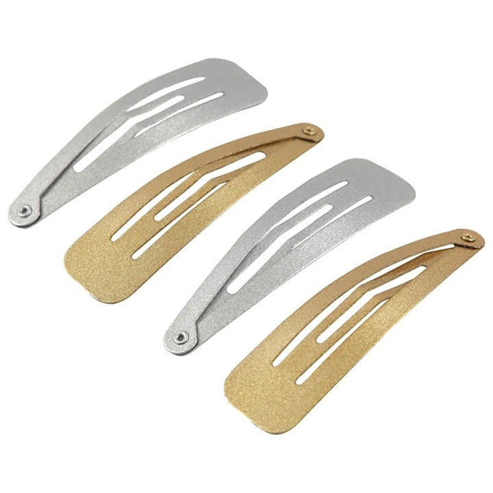 Metall-Haarspangen in Gold und Silber 4 Stk. | verschiedene Größen — Bild 5