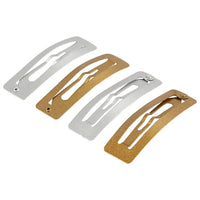 Metall-Haarspangen in Gold und Silber 4 Stk. | verschiedene Größen — Bild 6