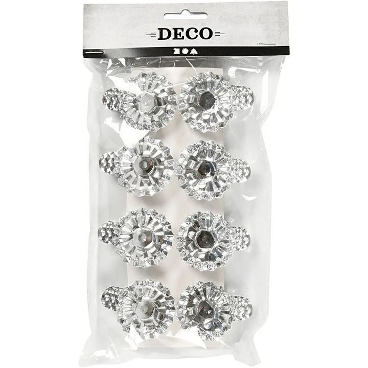 Metall-Kerzenständer-Set | Silber — Bild 6