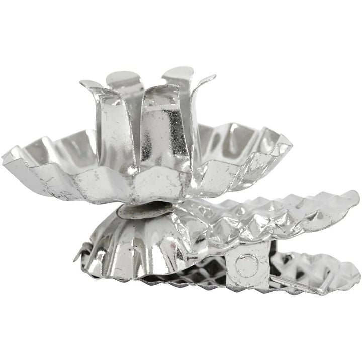 Metall-Kerzenständer-Set | Silber — Bild 7