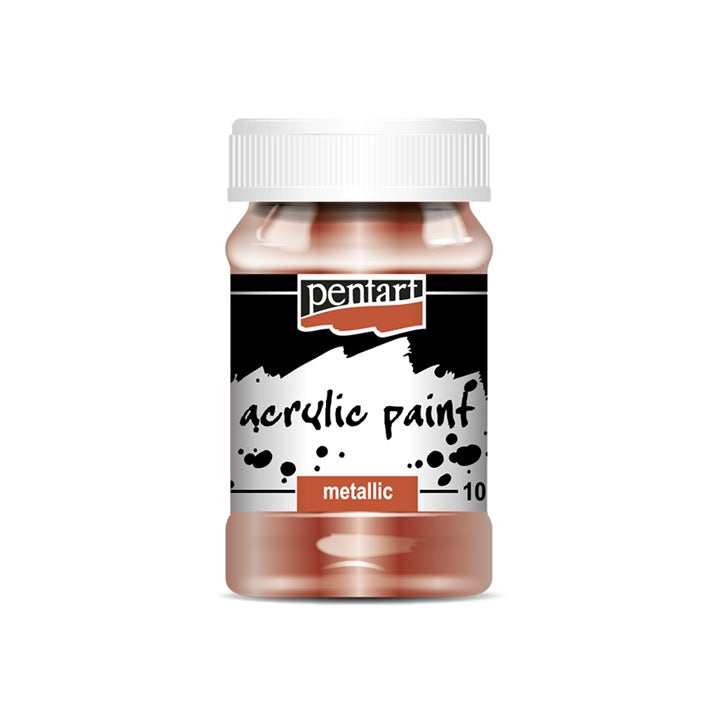 Metallic Acrylfarbe - 100 ml | verschiedene Farben — Bild 2