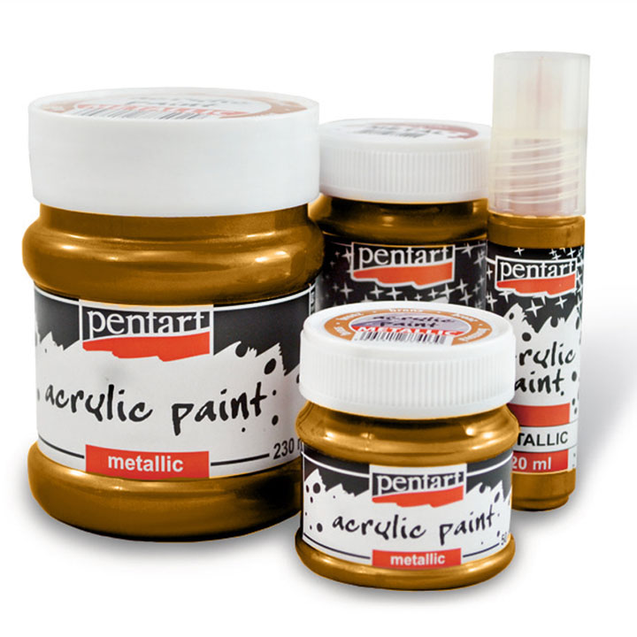 Metallic Acrylfarbe - 20 ml | verschiedene Farben — Bild 2