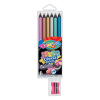 Metallic JUMBO Colorino Bleistifte mit Anspitzer, 6er-Pack — Bild 2