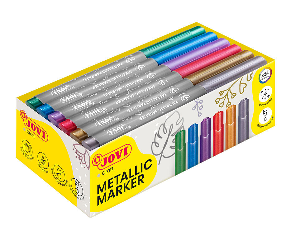 Metallic-Marker JOVI Jovidecor / 24er Set - 6 Farbtöne