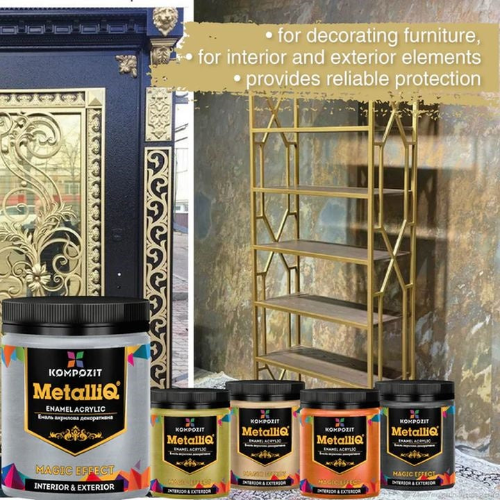 MetalliQ Kompozit Acrylfarbe mit Metallic-Effekt 500 g | verschiedene Farbtöne — Bild 12