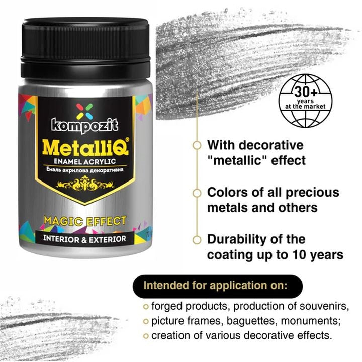 MetalliQ Kompozit Acrylfarbe mit Metalleffekt 70 g | verschiedene Farbtöne — Bild 12