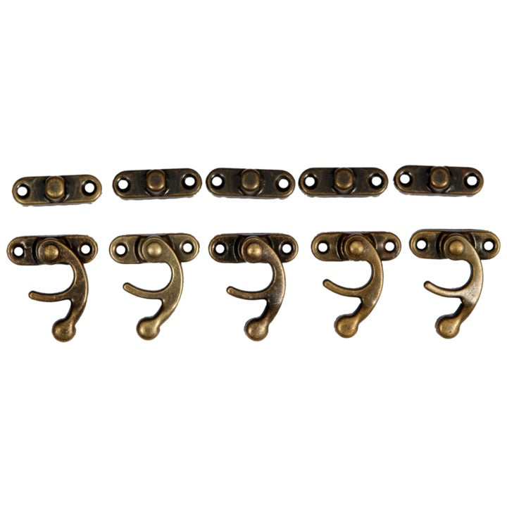 Metallspange Bronze 2,8 x 3,3 cm - 5 Stück — Bild 2