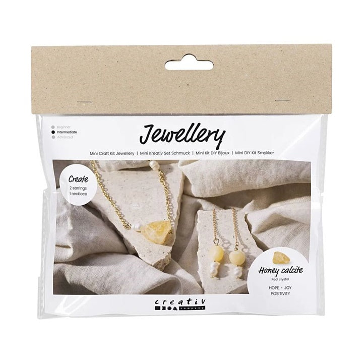 Mini Creative Jewelry Making Set - Calcit Halskette und Ohrringe — Bild 7