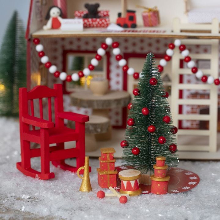 Mini Holzdekorationen - Weihnachtsset 9 Stück — Bild 6