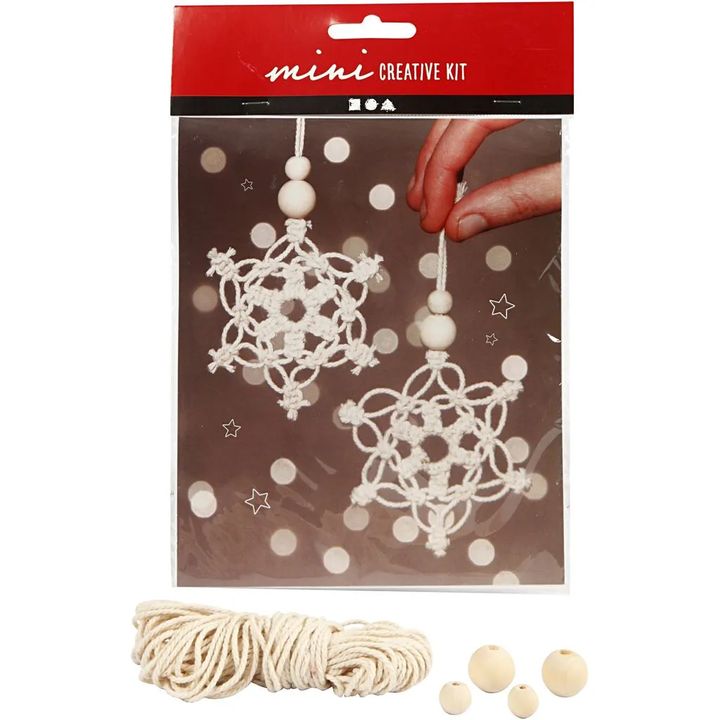 Mini-Kreativ-Set Makramee-Schneeflocken — Bild 8