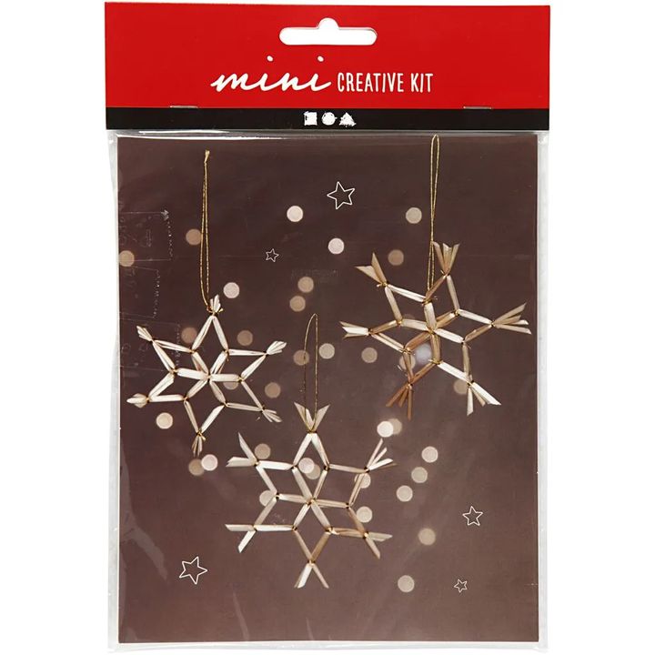 Mini-Kreativset Strohschneeflocken — Bild 7
